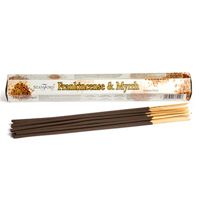 Frankincense & Myrrh Incense Sticks Hexagonal Pack Stamford 20